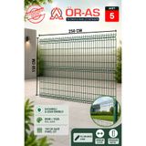 ÖR-AS TEL ÖRGÜ & PANEL ÇİT SİSTEMLERİ Ör-As Tel Bahçe Teli Panel Çit 150 cm x 250 cm = 5-ADET