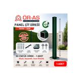ÖR-AS TEL ÖRGÜ & PANEL ÇİT SİSTEMLERİ Panel Çit Direği Aksesuarlı-(-50cm-) Yeşil Renk
