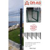 ÖR-AS TEL ÖRGÜ & PANEL ÇİT SİSTEMLERİ Panel Çit Takım ( 100 Cm Yükseklik 10 mt Uzunluk ) + ( 100 x 100 Kapı -)