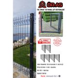 Ör-As Tel Örgü & Panel Çit Sistemleri Panel Çit Takım ( 100 Cm Yükseklik 15 Mt Uzunluk ) + ( 100 X 100 Kapı -)