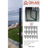 Ör-As Tel Örgü & Panel Çit Sistemleri Panel Çit Takım ( 100 Cm Yükseklik 40 Mt Uzunluk ) + ( 100 X 100 Kapı -)