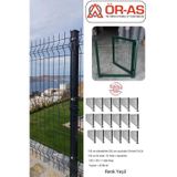Ör-As Tel Örgü & Panel Çit Sistemleri Panel Çit Takım ( 100 Cm Yükseklik 45 Mt Uzunluk ) + ( 100 X 100 Kapı -)