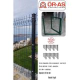 ÖR-AS TEL ÖRGÜ & PANEL ÇİT SİSTEMLERİ Panel Çit Takım ( 120 Cm Yükseklik 20 mt Uzunluk ) + ( 120 x 100 Kapı -)