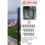 ÖR-AS TEL ÖRGÜ & PANEL ÇİT SİSTEMLERİ Panel Çit Takım ( 150 Cm Yükseklik 40 mt Uzunluk ) + ( 150 x 100 Kapı -)