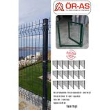 ÖR-AS TEL ÖRGÜ & PANEL ÇİT SİSTEMLERİ Panel Çit Takım ( 150 Cm Yükseklik 45 mt Uzunluk ) + ( 150 x 100 Kapı -)
