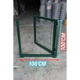 ÖR-AS TEL ÖRGÜ & PANEL ÇİT SİSTEMLERİ Yeşil Tel Çit Kapı - Panel Çit Tel Kapısı - Kanatlı Kapı (- 100 cm Yükseklik X 100 Cm Uzunluk -)