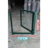 Ör-As Tel Örgü & Panel Çit Sistemleri Yeşil Tel Çit Kapı - Panel Çit Tel Kapısı - Kanatlı Kapı (- 100 Cm Yükseklik X 110 Cm Eni -)
