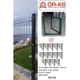 Ör-As Tel Örgü Panel Çit Takım ( 120 Cm Yükseklik 35 mt Uzunluk ) + ( 120 x 100 Kapı -)