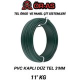 Ör-As Tel Örgü Pvc Kaplı Düz Tel 3 mm Kalınlık 11 Kg - 1-Adet