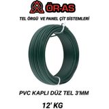 Ör-As Tel Örgü Pvc Kaplı Düz Tel 3 mm Kalınlık 12 Kg - 1-Adet