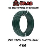 Ör-As Tel Örgü Pvc Kaplı Düz Tel 3 mm Kalınlık 4 Kg - 1-Adet