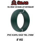 Ör-As Tel Örgü Pvc Kaplı Düz Tel 3 mm Kalınlık 8 Kg - 1-Adet