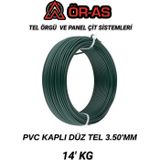 Ör-As Tel Örgü Pvc - KaplıDüz Tel - 3.5 Mm Kalınlık(- 14 - Kg -)
