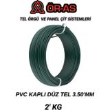 Ör-As Tel Örgü Pvc - KaplıDüz Tel - 3.5 Mm Kalınlık(- 2 - Kg -)