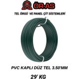 Ör-As Tel Örgü Pvc - KaplıDüz Tel - 3.5 Mm Kalınlık(- 29 - Kg -)