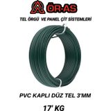 Ör-As Tel Örgü Pvc - KaplıDüz Tel - 3Mm Kalınlık(- 17 - Kg -)