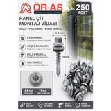 Ör-As Tel Örgü Trapez Çatı Vidası 4.8 x 19 mm Paket 250 Adet Matkap Uçlu Saç Akıllı Vida - 1-Adet