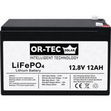 OR-TEC 12.8V 12Ah LiFePO4 Akülü Araba - UPS Aküsü