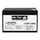 OR-TEC 12.8V 12Ah LiFePO4 Akülü Araba - UPS Aküsü
