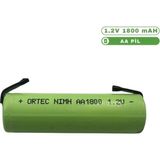 Or-Tec Ortec 1.2V 1800mAh Ni-MH AA Puntalı Şarj Edilebilir Kalem Pil
