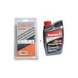 Orac 91 1.3 mm 28.5 Diş Köşeli Kesik Zincir ve 1 lt Zincir Yağı