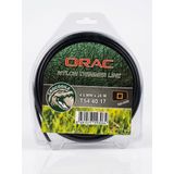 ORAC Kare Siyah Tırpan Misinası 4.0 mm x 28 mt | Kare Kesit Yapısı, Yüksek Dayanıklılık, Profesyonel Kullanım, Siyah Renk, Çim ve Ot Kesme