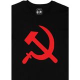 Orak Çeki Siyah Tişört - XL