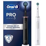 Oral-B 2'li Siyah & Beyaz Pro3 3900 Şarj Edilebilir Diş Fırçası Set