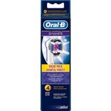 Oral-B 3D White 4'lü Şarjlı Orta Sertlik Diş Fırçası Yedek Başlığı 4'lü Paket Renkli Seçenekler