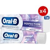 Oral-B 3D White Advanced Luxe Perfection Beyazlatıcı Diş Macunu 75 ml x 4 Nane Aromalı