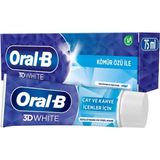 Oral-B 3D White Diş Macunu 75 ml Çay Kahve Lekelerine Karşı Beyazlatıcı 5'li Avantaj Paketi - 5 Adet