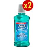 Oral-B Ağız Çalkalama Suyu Komple Bakım 500 ml (Alkolsüz) x 2