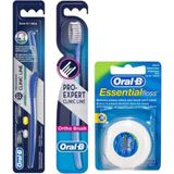 Oral-B Arayüz Diş Fırçası + Ortodontik Diş Fırçası 35 Soft + Essential Floss Diş Ipi 50 M