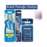 Oral-B Arayüz Fırçası + Arayüz 6`lı Yedek Başlık + Pro-Expert Massager Orta 1+1 Diş Fırçası