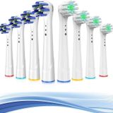 Oral B Braun için Yedek Diş Fırçası Başlıkları, 8'li Paket Profesyonel Elektrikli Diş Fırçası Başlıkları, Hassas Temiz Fırça Başlıkları Oral-B 7000/Pro 1000/9600/5000/3000/8000 ile Uyumlu (8 paket)