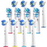 Oral B Braun ile Uyumlu Yedek Fırça Başlıkları - Oralb Için 12 Elektrikli Diş Fırçası Baş - Çok Renkli