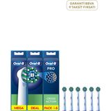 Oral-B Cross Action Clean Maximiser EB50 6'lı Beyaz Diş Fırçası Yedek Başlığı Temizlikte Etkili Özel Tasarım - Standart