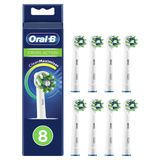 Oral-B CrossAction elektrikli diş fırçası için fırça başlığı, 8 adet, CleanMaximiser kıllı bütünsel ağız temizliği, Oral-B diş fırçaları için diş fırçası başlığı, posta kutusu uyumlu ambalaj