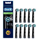 Oral-B CrossAction fırça başlığı, üstün temizlik için 16 derece açıda kıllar, Siyah