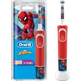 Oral-B D100 Çocuklar İçin Şarjlı Diş Fırçası Spiderman Kırmızı Yumuşak Kıllı Dairesel Temizlik