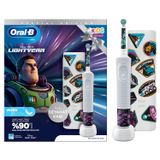 Oral-B D100. Oral-B D100 Vitality Lightyear Özel Seri Çocuklar İçin Ekstra Yumuşak Şarj Edilebilir Diş Fırçası Seyahat Kabı