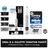 Oral-b D100 Şarjlı Fırça Beşiktaş+gillette Blue3 6'lı Beşiktas Taraftar Paketi