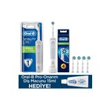 Oral-B D100 Vitality Cross Action Beyaz+cross Action 4'lü+diş Macunu 15 Ml