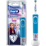 Oral-B D100 Vitality Frozen Seri Mavi Çocuklar İçin Şarj Edilebilir Diş Fırçası Orta Sertlik Özellikli