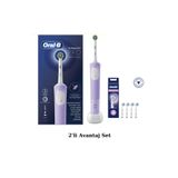 Oral-B D103 Vitality Pro Şarjlı Elektrikli Diş Fırçası, Lila - Sensitive Clean, Yumuşak 4'lü Yedek Başlık