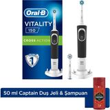 Oral-B D150 Şarjlı Diş Fırçası+Yedek Başlık+Old Spice 50 ml Duş Jeli