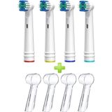 Oral-B Diş Fırçası Yedek Başlığı Cross Action 4'lü + 4 Adet Kapak