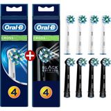 Oral-B Diş Fırçası Yedek Başlığı Cross Action 4'lü+ Yedek Başlığı Cross Action Siyah 4'lü