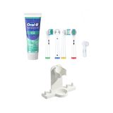 Oral-B Diş Macunu - 4 Adet Muadil Precision Clean Yedek Başlık - 1 kapak - Mini Stand