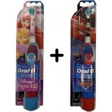Oral-B Disney Prenses Çocuklar Için ve Oral-B Cars Çocuklar Için Pilli Diş Fırçası - Siyah